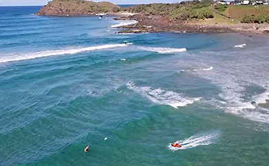 R1 & C85丨USV and UAV rescue a drowning victim in the Gold Coast, Australia