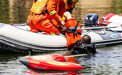 Remote-Controlled lifebuoy R1 Deployed in Hebei